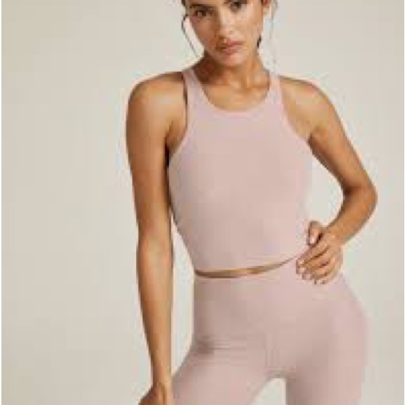 Beyond Yoga Other - Beyond Yoga Spacedye Focus Cropped Tank Sports Bra Beige Size XL